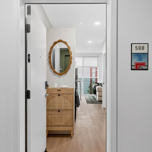 Apartment unit entrance