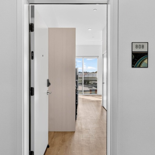 Apartment unit entrance